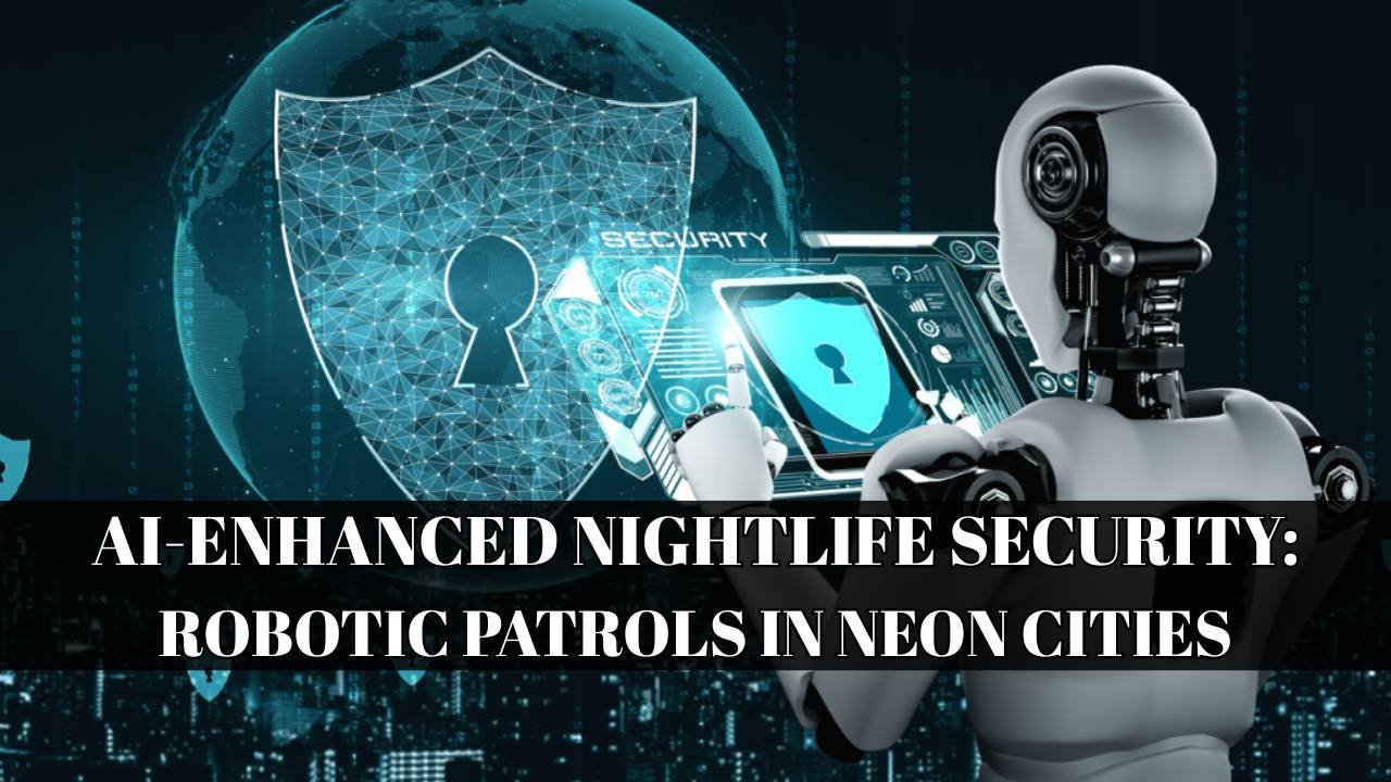 AI-Enhanced Nightlife Security Robotic Patrols in Neon Cities